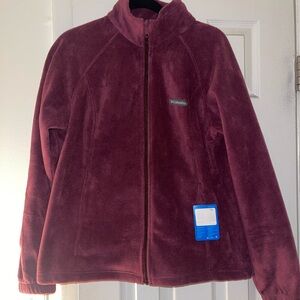 Columbia Maroon Fleece Jacket